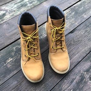 Timberland 3 inch wedge boots